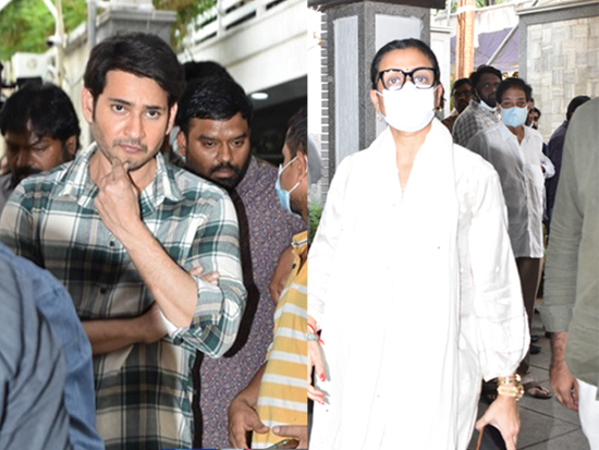 MaheshBabu and Namrata Respects to Naranay Das Narang